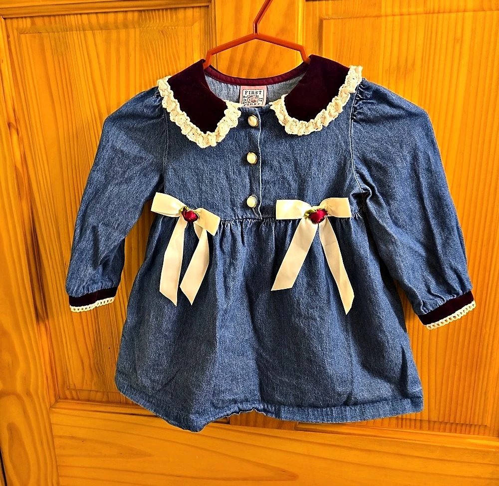Versona Girls Denim-Style Dress Like New